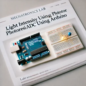 Light intensity using a photoresistor with ADC Using Arduino